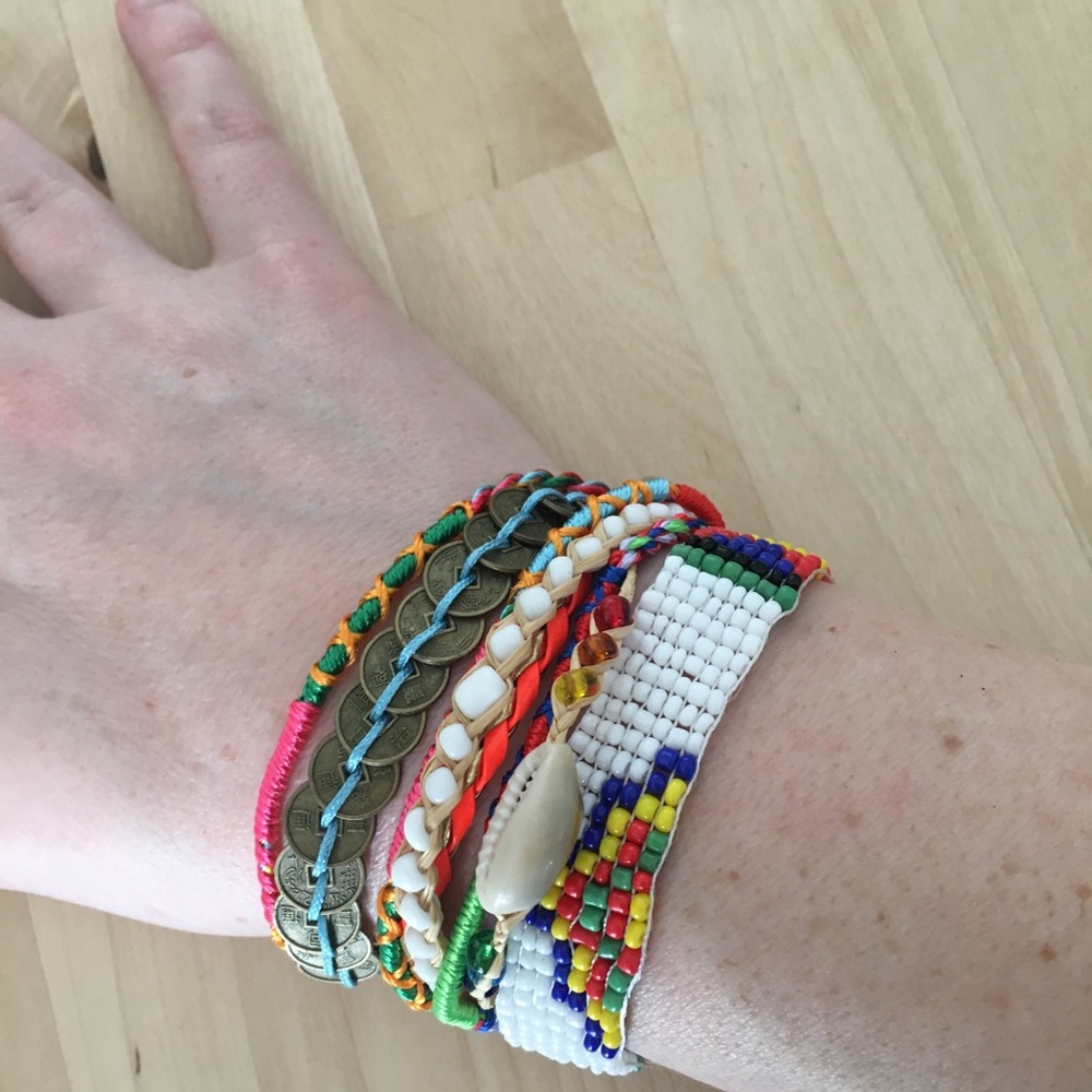 Boho multi-strand bracelet